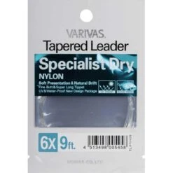 BAS DE LIGNE VARIVAS TAPERED LEADER NYLON SPECIALIST DRY