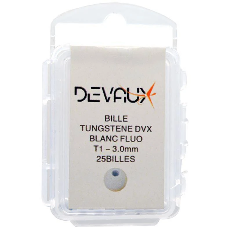 BILLE TUNGSTENE DEVAUX SLOT DVX - FLUO BLANC 1 BILLE TUNGSTENE DEVAUX SLOT DVX - FLUO BLANC