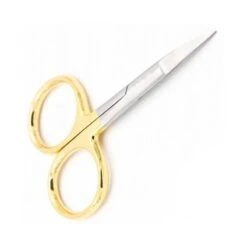 CISEAUX FLY SCENE GOLD PLATED ALL PURPOSE SCISSOR CURVED