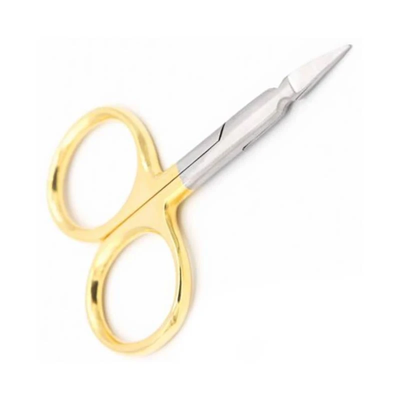 CISEAUX FLY SCENE GOLD PLATED ARROW POINT SCISSOR CURVED 1 CISEAUX FLY SCENE GOLD PLATED ARROW POINT SCISSOR CURVED