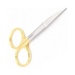 CISEAUX FLY SCENE GOLD PLATED HAIR SCISSOR CURVED