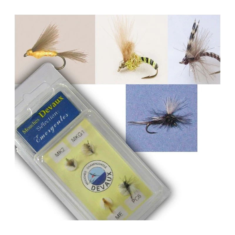 KIT 4 MOUCHES DEVAUX SELECTION EMERGENTES 1 KIT 4 MOUCHES DEVAUX SELECTION EMERGENTES