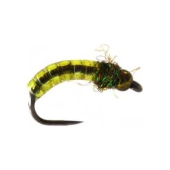 MOUCHE GOURMET FLIES FUNKY CADDIS - VERT INSECTE