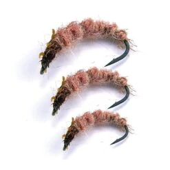 MOUCHE SEMPE NYMPHE LARVE CADDIS MARRON - PAR 3